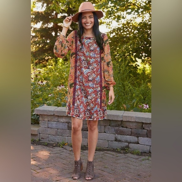 MATILDA JANE Lovely Menagerie Long Sleeve Sheath Dress size XS - Picture 1 of 14